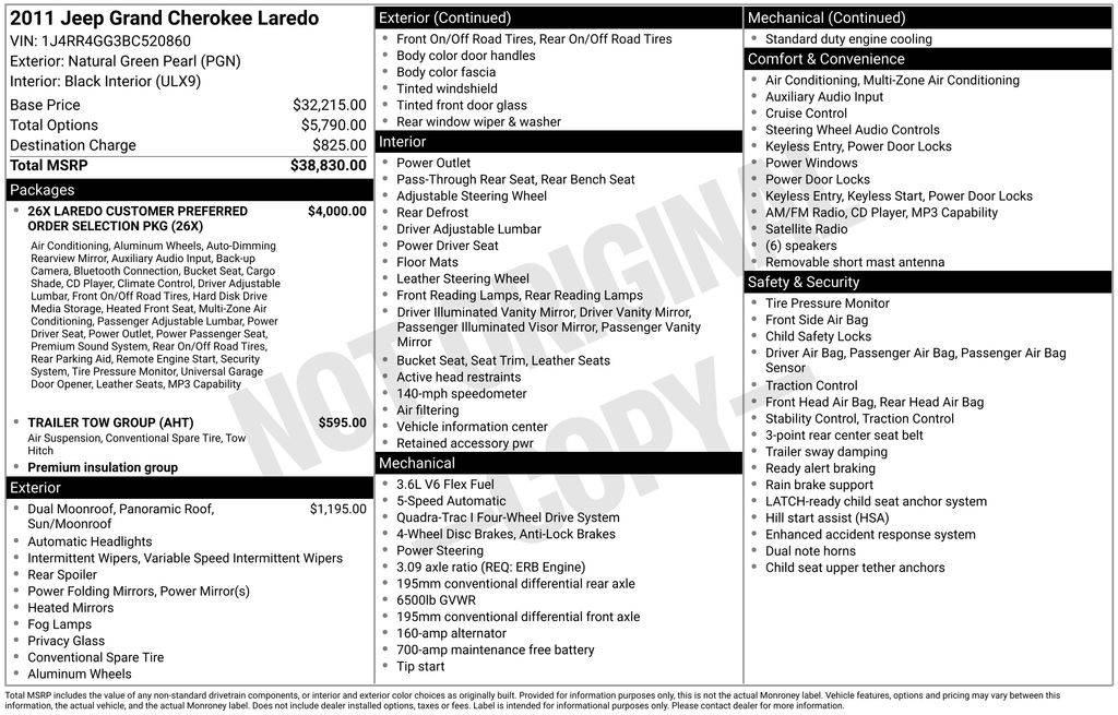 2011 Jeep Grand Cherokee Laredo in Chambersburg PA For Sale - Image 1