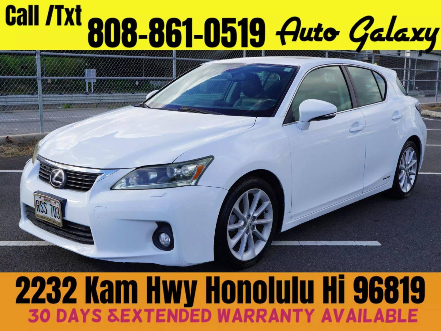 2012 Lexus CT CT 200h in Honolulu HI For Sale - Image 1