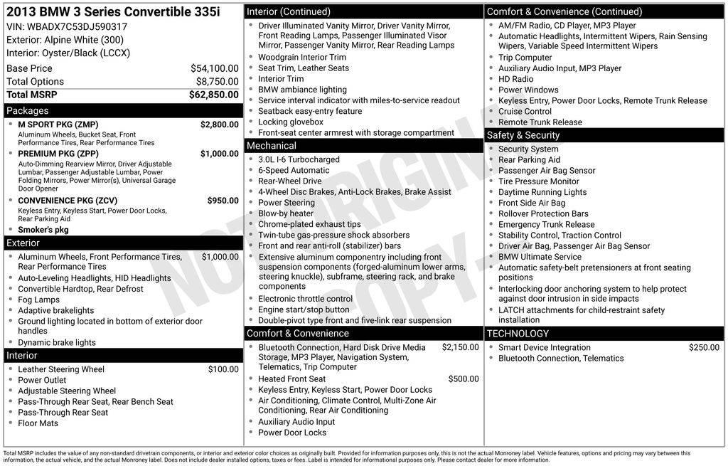 2013 BMW 3 Series 335i in Santa Clara CA For Sale - Image 1