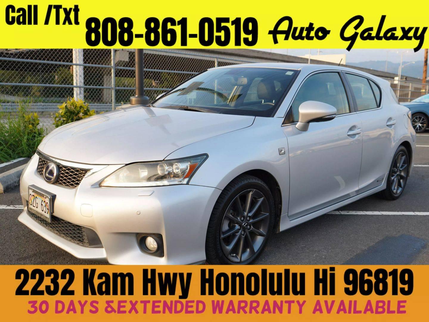 2013 Lexus CT CT 200h in Honolulu HI For Sale - Image 1