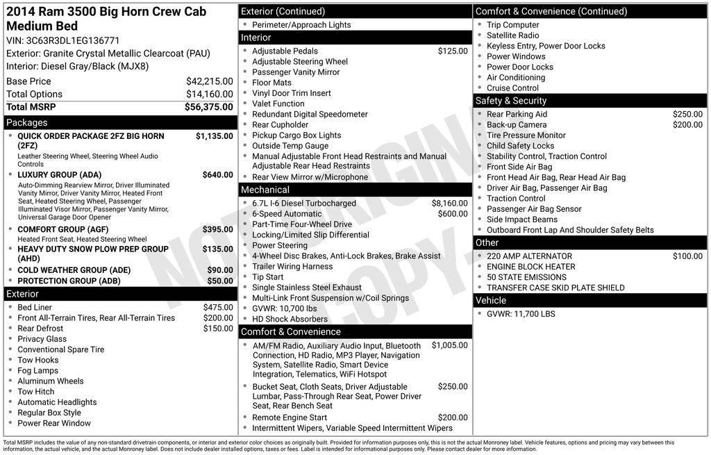 2014 Ram 3500 Big Horn in Cheyenne WY For Sale - Image 1