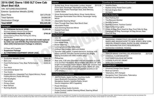 2016 GMC Sierra 1500 SLT in Norwalk OH For Sale - Image 1