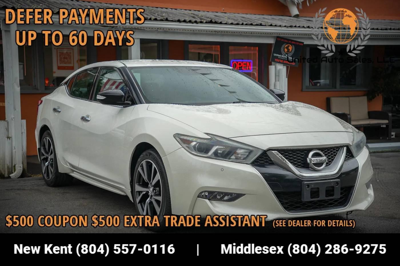 2016 Nissan Maxima SV in Providence Forge VA For Sale - Image 1