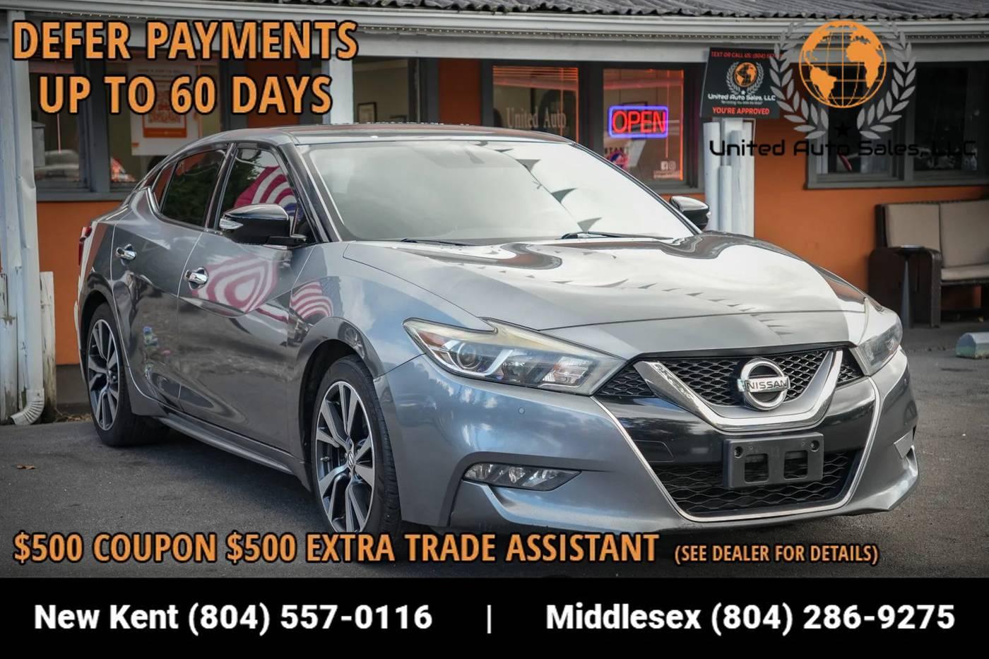 2016 Nissan Maxima SV in Providence Forge VA For Sale - Image 1