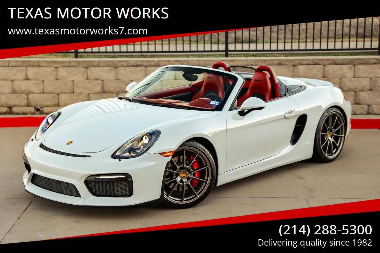 2016 Porsche Boxster Spyder in Arlington TX For Sale - Image 1