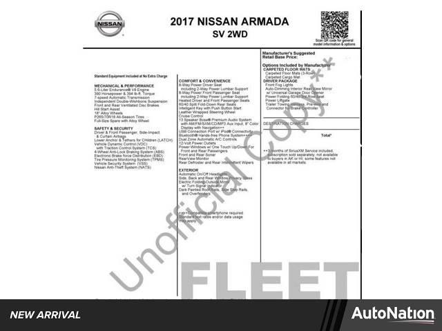 2017 Nissan Armada SV in Cerritos CA For Sale - Image 1