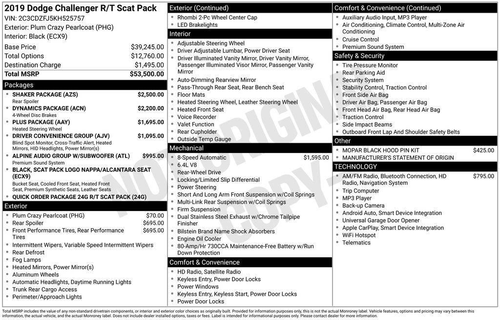 2019 Dodge Challenger R/T Scat Pack in Gilroy CA For Sale - Image 1