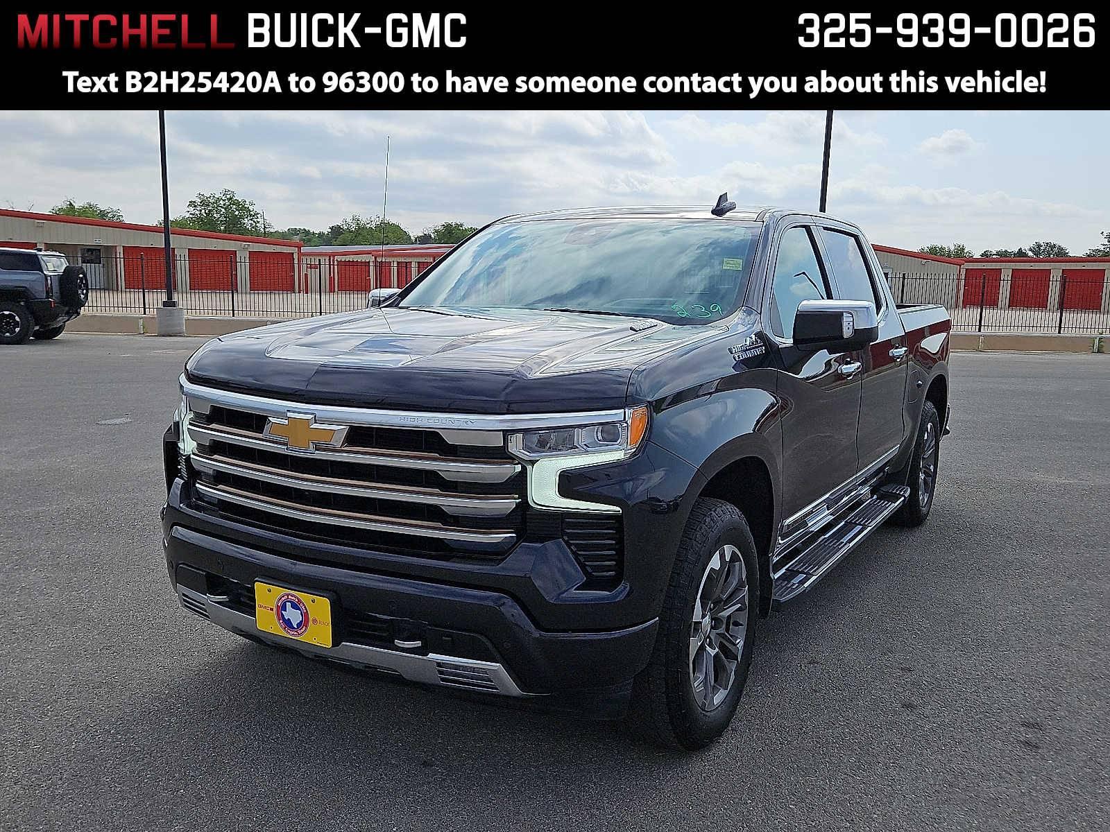 2022 Chevrolet Silverado 1500 High Country in San Angelo TX For Sale - Image 1