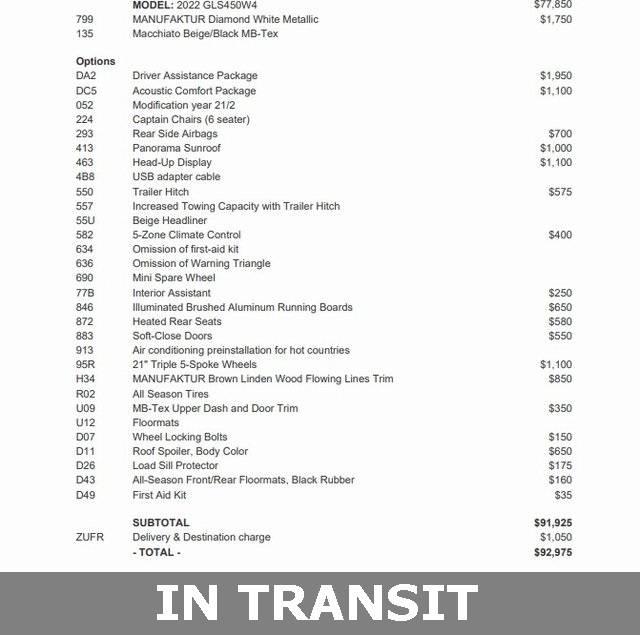 2022 Mercedes-Benz GLS GLS 450 in Silver Spring MD For Sale - Image 1