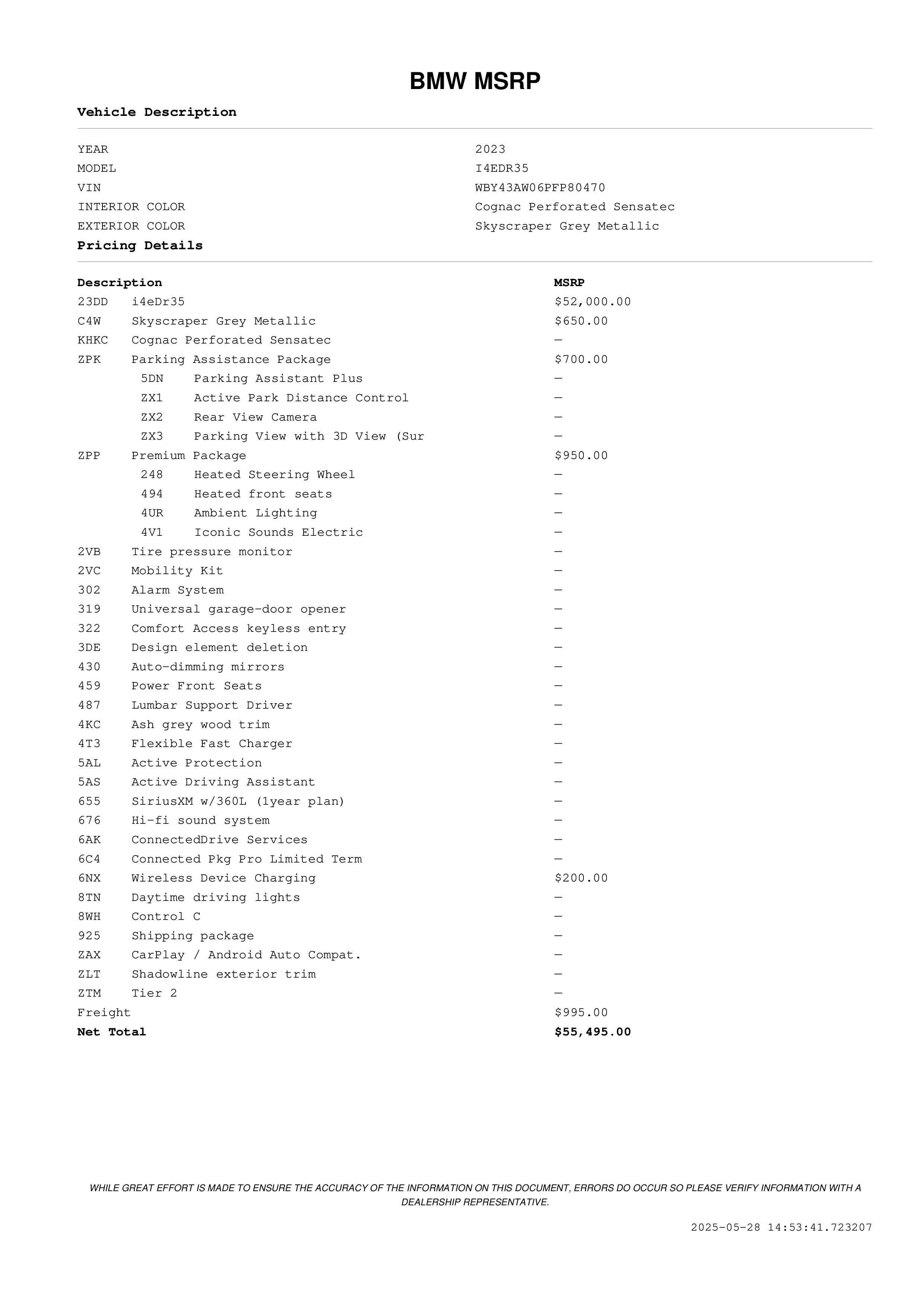 2023 BMW i4 eDrive35 in Fairfield CA For Sale - Image 1