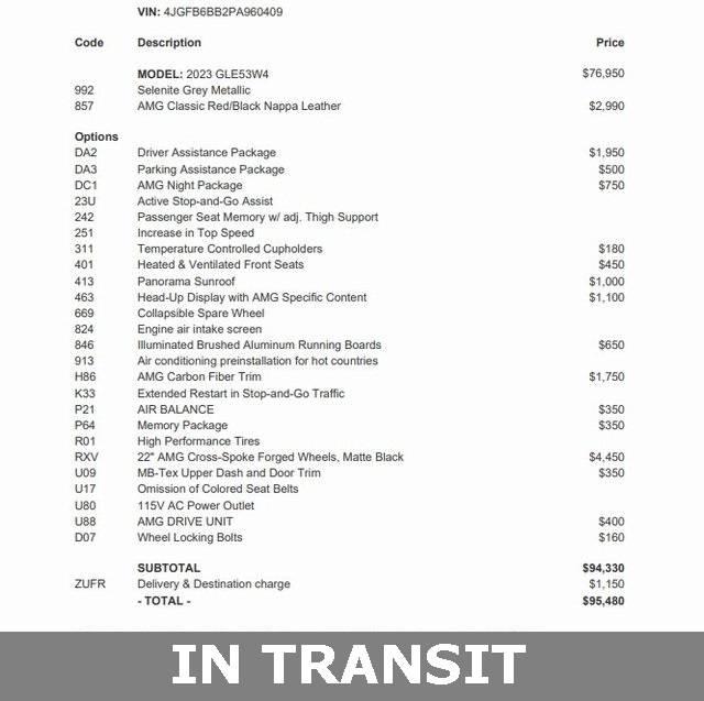 2023 Mercedes-Benz GLE AMG GLE 53 in Silver Spring MD For Sale - Image 1